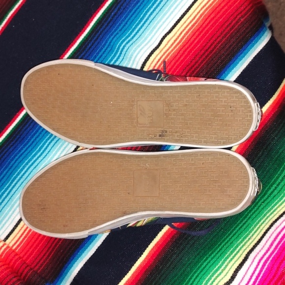 HUF Sutter Navy Floral Sneaker US Men's Size 9.5 UK 8.5 - Picture 5 of 7